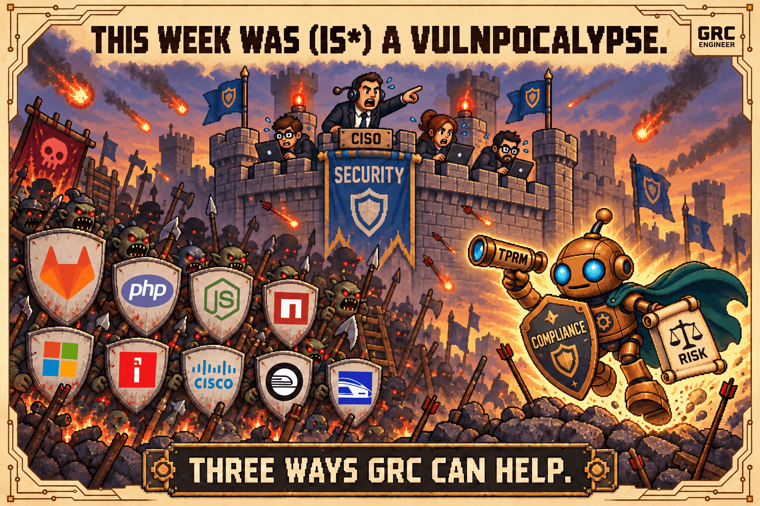This Week Was (Is*) a Vulnpocalypse. 3 Ways GRC Can Help.